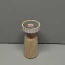 HD Designs Wood Large Candle Holder 10"