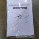 44-48" W x 72" H Semi-Frameless Bypass Sliding Shower Door, Easy Clean Treated Clear Tempered Glass, Brushed Nickel