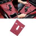 for Porsche Cayenne Center Console Cover, Silicone Center Console Protector Film for Porsche Cayenne Accessories 2018-2023 (for Cayenne 2018-2023 Red)