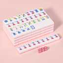 ANABIUP American Mahjong | 166 Premium 1.2-inch Pink Tiles | Complete Mahjong Game Set