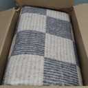 LIVEBOX 8x10 Area Rugs for Living Room, Checkered Non-Slip Washable Rugs, Farmhouse Neutral Classic Geometric Pattern Large Boys Area Rug for bedroom, Carpet for Living Dining Room Office(Grey,8'x10')