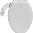 Bidet Toilet Seat Non-Electric,Fits Elongated Toilets - Soft Close Lid,Quick-Release for Easy Cleaning - Dual Nozzle System with Self Cleaning,Adjustable Water Pressure