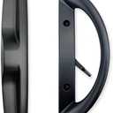 Patio Sliding Door Handle Set, Perfect Replacement Mortise Style Handle Set Fits Door Thickness from 1-1/2" to 1-3/4", 3-15/16" Screw Hole Spacing, Non-Keyed, Black