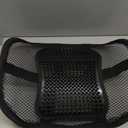 Samyoung Mesh Back Lumbar Support, Back Support Seat Cushion with Breathable Mesh for Office Chairs Car 12 x 16 (Black)