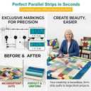 Extra Large Slotted Quilting Rulers 17.75 x22 Thickened Clear Acrylic - XL Quilt Cutting Ruler with Non-Slip Grip for Rotary Cutting, Perfect for Sewing Crafting & Patchwork Template 