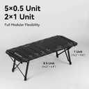 BLACKDOG Aluminum IGT for Camping, Portable Folding Table
Adjustable Height 16-24", 4.5 Unit IGT Modular System Compatibility Camping Table with Carry Bag, 7 Expandable Plates