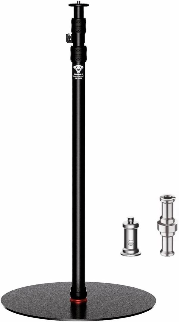 IFOOTAGE RB-A400 Round Base Light Stand Monopod, 79" Tripod Monopod for Cameras, Lights, Webcam, Live Streaming, Vlogging, Payload 22LBS