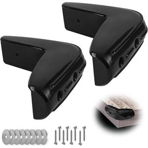 Dock Corner Bumpers Fenders Marine Corner Dock Bumpers Fender Guard for Docking, Soft UV-Resistant Marine-Grade Vinyl, Inflatable Protection, 10-Inch x 10-Inch, 2-Pack, Black