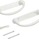 Built Industrial Sliding Glass Door Handle & Lock - Mortise Style White Diecast, Fits 3-15/16 in Hole Spacing - Replacement Patio Handle Set & Sliding Door Lock