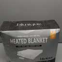 BIDDEFORD BLANKETS Comfort Knit Electric Heated Blanket with Analog Controller, Queen, Grey