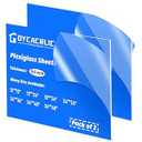 DYCacrlic 2 Pack 24x36 Clear Acrylic Plexiglass Sheet 1/ 8 Thick Cast Acrylic Sheet, 3mm Transparent Acrylic Board - 24x36 Plexi Glass Perspex Panel for Painting Shelf DIY Wedding Signs Cut to Size