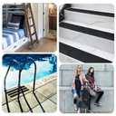 COSIMIXO 6" x 35Ft Heavy Duty Anti Slip Tape,Best 80grit Friction,Grip,Abrasive for Stairs Outdoor/Indoor,Skateboard Grip Tape Safety Non Skid Tread Staircases Anti-Slip Traction Tape Black