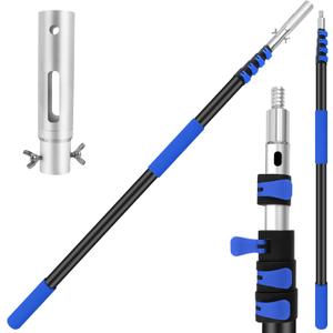 VASALAID 20FT+ Telescopic Pool Pole - 16 FT Adjustable Premium Swimming Pool Pole Heavy Duty Aluminum Extension Pool Cleaning Pole for Skimmer Net, Brush,Vacuum Head, Rakes