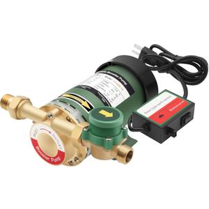 120W Water Pressure Booster Pump 115VAC,25L/Min,21.7 PSI Household Automatic Water Heater Pump with Flow Switch for Home Kitchen Bathroom Irrigation (H15GR-20)