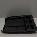 Lower Center Console Organizer Compatible with Rivian R1T R1S 2024 2023 2022, Floor Console Storage Tray Insert with Cup Holder Interior Accessories