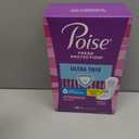 Poise Ultra Thin Incontinence Pads & Postpartum Pads for Bladder Leaks, 4 Drop Moderate Absorbency, Regular Length, 144 Count