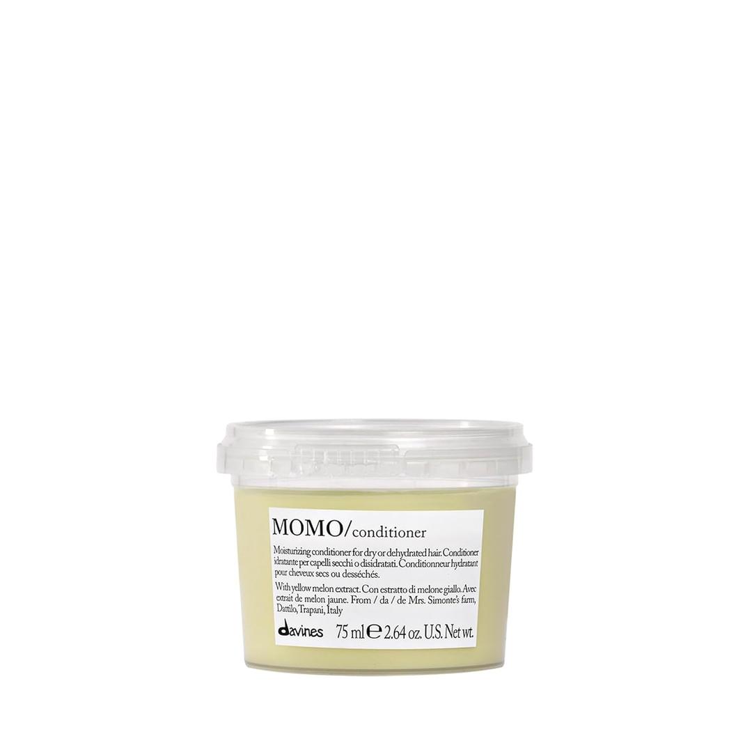 Davines MOMO Conditioner, Moisturizing Untangling Formula for Dry and Dehydrated Hair  Promoting Lasting Hydration, Softness, and Shine for Silky Results with Melon Extract, 8.45 Fl Oz
