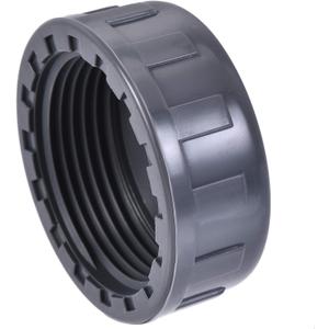 uxcell 1-1/4PT Pipe Fitting Cap, PVC Round Female Thread Hose Connector, for Garden and Outdoor Water Pipes End, Gray