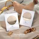 lulumoon Muslin Bassinet Sheets for Baby: Soft Bedside Sleeper Bassinet Fitted Sheets for Boys and Girls (White & Cream)