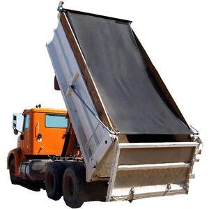 Leaveshade Dump Truck Mesh Tarp 7'X10' - (Black) Heavy Duty Cover with 6'' Pocket Reinforced Double Needle Stitch Webbing Ripping Tearing Stop, No Rust Thicker Brass Grommets