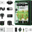 VIVOSUN Smart Pro Grow Tent Kit 2x4 Complete Grow System WiFi-Integrated Automatic Control with GrowHub E42A+, 2-in-1 Tunable Spectrum LED Grow Light, 360 Ventilation & Circulation Control System