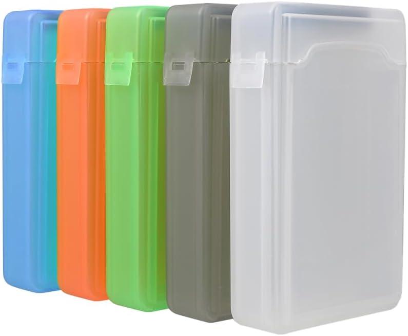 5 Pack Hard Drive Case for 2.5 Inch HDD Portable Hard Drive Carrying Protective Storage Box
