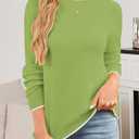 Cakulo Womens Bow Tie Sweater V Neck Cardigan Sweaters 2026 Lightweight Spring Fashion Knit Cardigans Outfits (Green, XL)