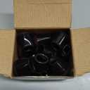 24 Pcs Chair Leg Floor Protectors, Black Silicone Chair Leg Protectors Caps Covers for Hardwood Floors, Furniture Pads Sliders with Wrapped Felt Bottom Small (Fit:0.5"-0.75")