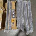 WHATWEARS 35.4" Cable Railing Post 6 Pack, Black Square Drilled Level Railing Kits Outdoor Indoor, Metal Post with Base & Screws for Indoor Outdoor Level Decks