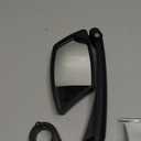 BriskMore Handlebar Bike Mirror, Scratch Resistant Glass Lens, Ajustable and Rotatable Safe Rearview Bicycle Mirror