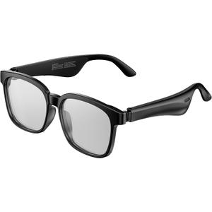 Oraolo Smart Glasses, Polarized Sunglasses with Bluetooth Speaker, Wireless Music & Calls, Athletic/Outdoor UV Protection and Voice Control, Unisex(Clear)