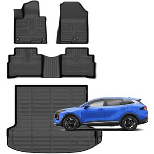for Kia Sportage Floor Mats 2026 LX/EX/SX/SX-Prestige/X-Line/X-Pro Prestige,Car Mats for Kia Sportage All Weather Waterproof Floor Mats Cargo Liner Accessories