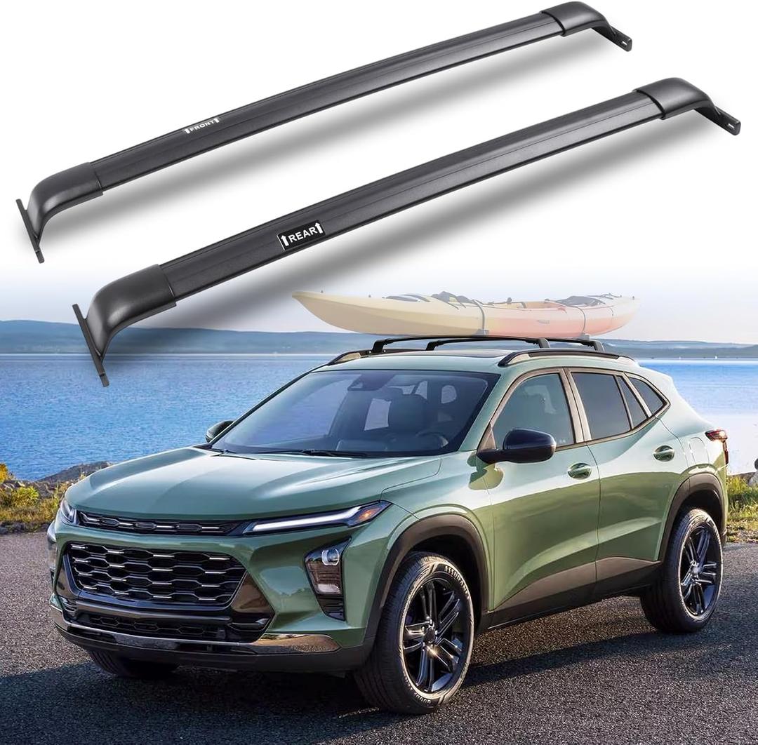 Snailfly Roof Rack Cross Bars Fit for 2024-2026 Chevy Chevrolet Trax with Side Rails (LT / 2RS / ACTIV), Easy Install & Disassemble 220 lbs Aluminum Crossbars Cargo Carrier for Bike Kayak Skis