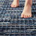 Kitchen Rugs Sets of 2-Non Slip Kitchen Mats for Floor-Thick Stain Resistant Vintage Kitchen Floor Mat Runner Carpet for Hallways Entryway Laundry Room WashableNavy Blue 24"x70"+24"x35"