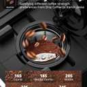 AIRMSEN Grind & Brew Coffee Maker with Built-in Grinder (2026 Model) - Single-Serve, Compatible with K-Cup Pods & Ground, 1000W Fast 6-14oz Brewer, Descaling Alert, Touchscreen & 50oz Removable Tank