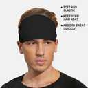 2 x VIMPEP Tenacious Sports Headbands for Men Soft Feeling Non Silp Sweatband Workout Headband for Running,Cycling,Basketball,Tennis,Yoga Fitness Stretchy Quick-Dry Hairband for Unisex (3/4/6 Pack) (Gray)