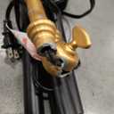 JONATHAN Y 59" Black/Brass Gold Floor Lamp with Integrated Wood Side Table, Contemporary Metal Standing Lamp for Living Room, White Linen Shade, LED Bulb Included, UL Listed JYL3056A