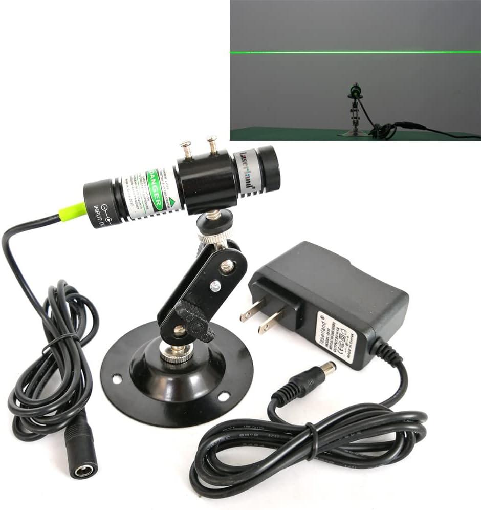 532nm Green Laser Line Module Generator Projector for Halloween Laser Swamp Pond Portal Haunted house Sawmill Woodworks Alignment 5mW