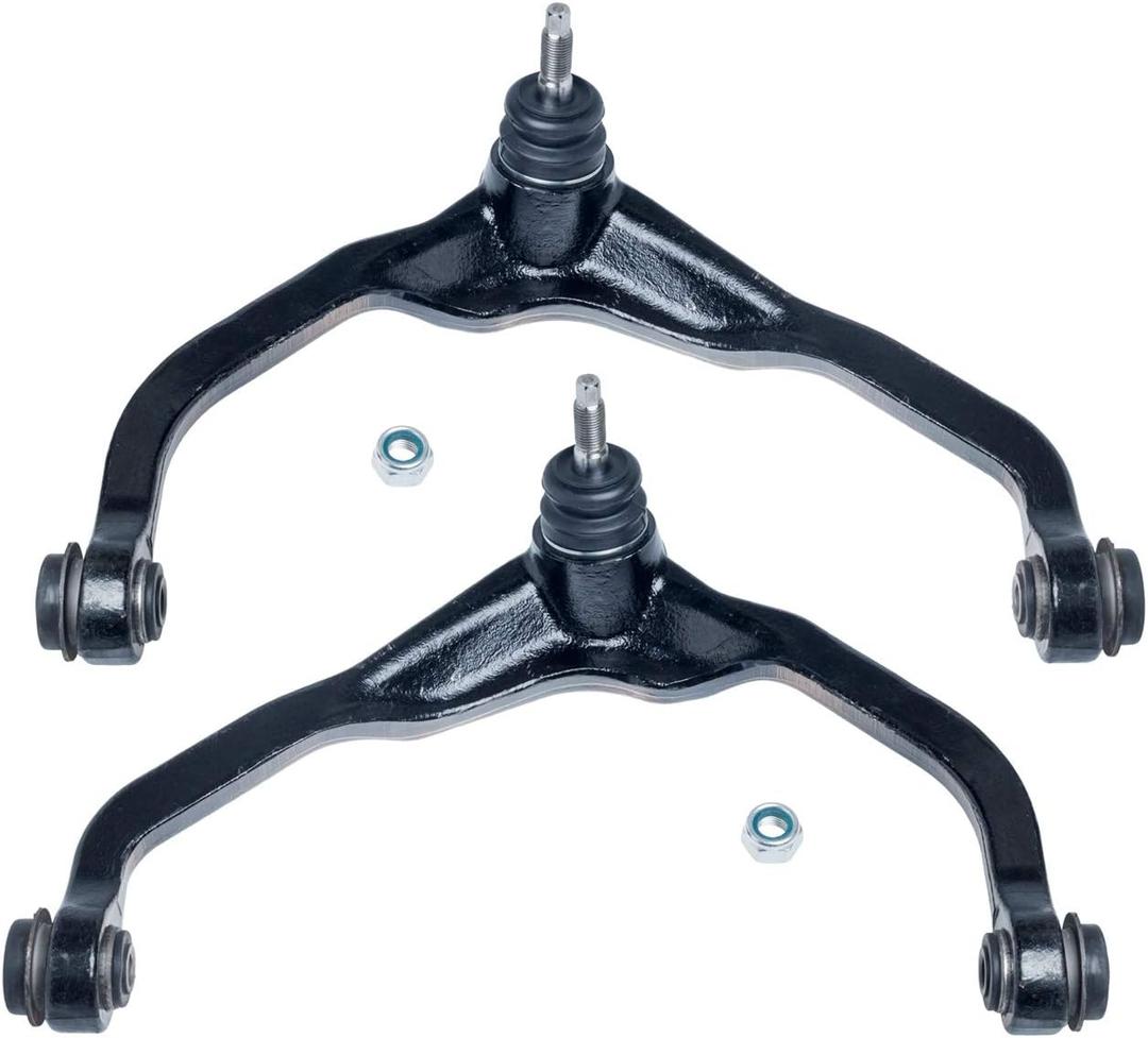 TUCAREST 2Pcs K621564 K621565 Left Right Front Upper Control Arm and Ball Joint Assembly Compatible With 2007 08 09 10 2011 Do-dge Nitro /2008-2012 Je-ep Liberty Driver Passenger Side Suspension