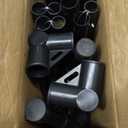 Elevated Dog Bed for Large Dogs, Raised Dog Cot Fits Up to 120 LBs, Heavy Duty Pet Cots with Durable Supportive Teslin Recyclable Washable Mesh, Indoor & Outdoor Pet Bed, Black