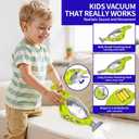 Pupu Pig Kids Cleaning Toy Set, Toddler Cleaning Set, Pretend Play Cleaning Toys with Handheld Vacuum that Really Works,Cleaning Supplies,Cleaning Cart for Kids Toddler Christmas Birthday Gift(Blue)