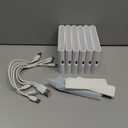 Yiliaw 6-Pack Rechargeable Motion Sensor Stair Lights White, Dimmable Night Lights with 3 Modes & 3 Color Temperatures, Magnetic, Stick-On Stair Lights Indoor for Hallway, Stairway, Bathroom, Kitchen