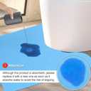 Upgraded 25 Pack Disposable Toilet Mats,Super Absorbent Toilet Floor Protector from Urine,Disposable Toilet Floor Mat for Urine,U Shaped Toilet Mat for Urine,Around Toilet Floor Protector 24" x 22"
