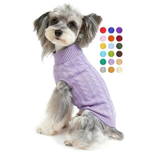 Dog Sweater for Small Medium Large Dogs - Warm Winter Turtleneck Knit Dog Sweaters Soft Pet Cat Clothes Christmas Coat Indoor Outdoor Use for Puppy Kitten Male Female Girl Boy Pets, 3XL