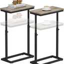 TUTOTAK End Table, Side Table, Tall Couch Table, Sofa Table, Living Room, Bed Room, Greige TB01BG0832