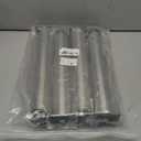 14 Inch Metal Furniture Legs Stainless Steel Adjustable Legs Silver Metal Legs Round Cabinet Legs for Coffee Table Cabinet Desk Sofa Shelves, Pack of 4