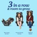 Graco SlimFit3 LX 3-in-1 Convertible Car Seat, Slim Car Seat Fits 3 Across, Rear Facing, Forward Facing, to Highback Booster Seat, Perfect for Baby Travel & Gift for New Parents, Kunningham
