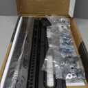 Universal TV Stand - Table Top TV Stand for 27-60 inch LCD LED TVs - 9 Level Height Adjustable TV Base Stand with Tempered Glass Base & Wire Management, VESA 400x400mm