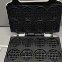 SugarWhisk Mini Waffle Maker Machine, Tiny Waffle Bites Iron for Kids, Bake 8 x 2'' Tiny Waffle Bites, Small Waffle Maker, Compact & Easy Use, Non Stick Surface, Recipe Included, White