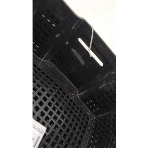 Large Storage Basket, Stackable Open Storage Bin, Black, Pack of 4, F